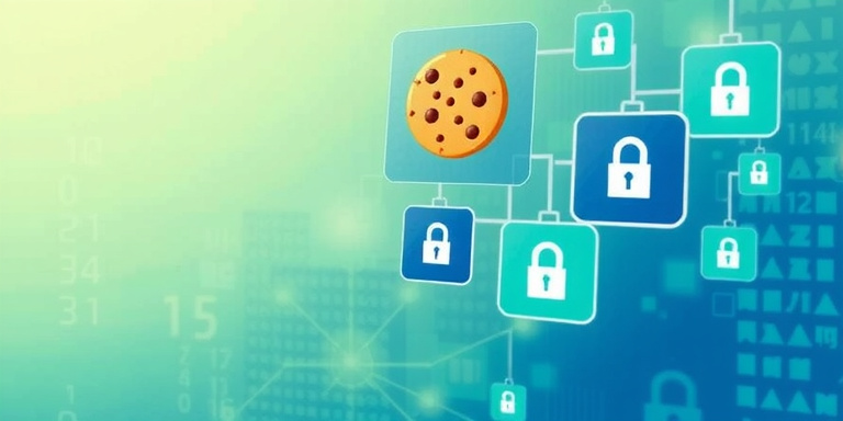 Illustratie van cookies en privacy